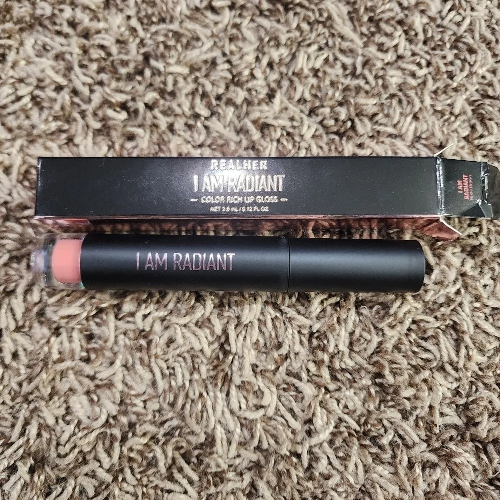 Lorde & Belle Real Her I am Radiant NUDE BROWN Lip Gloss New